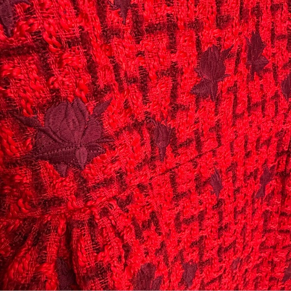 NWT Fanm Mon Dresses Fanm Mon Samantha Tweed Embroidered A-Line Dress Sz S - Picture 5 of 9